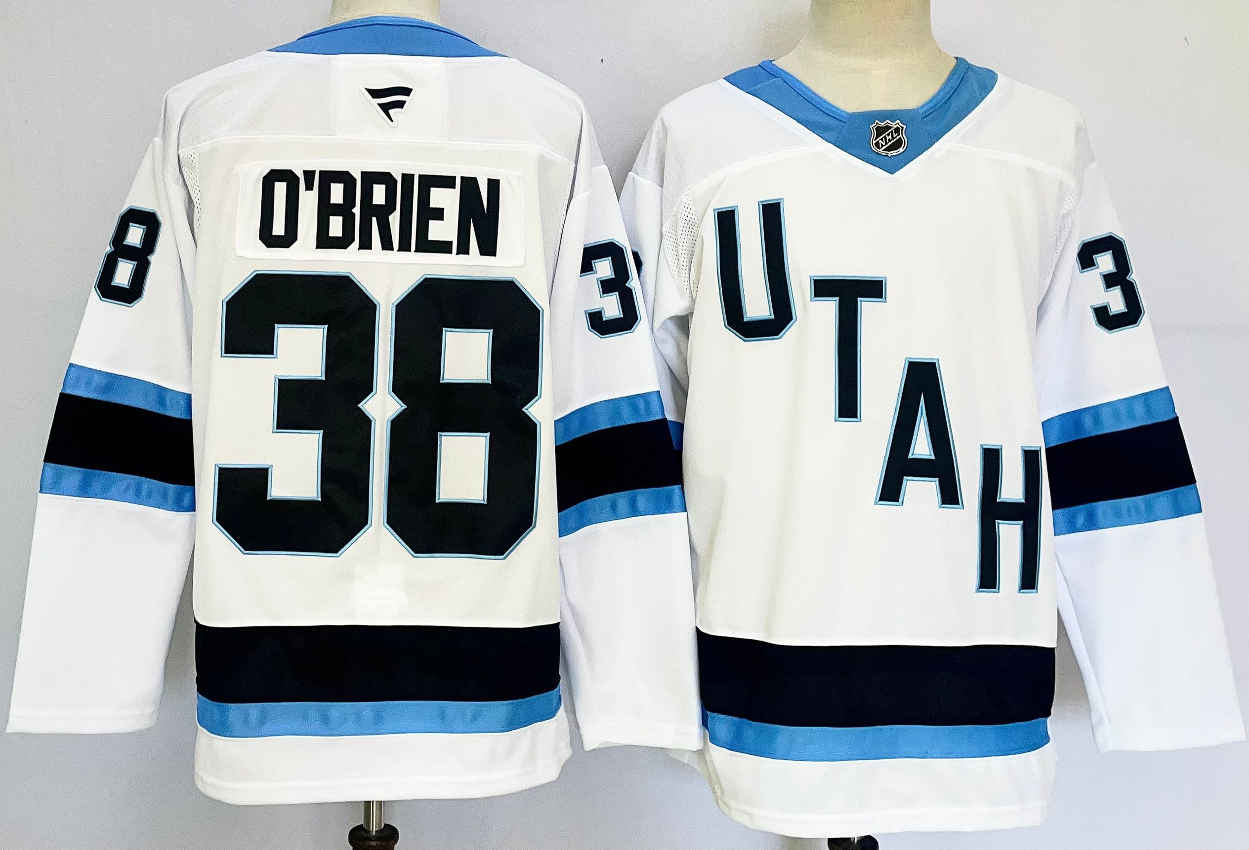 Men Utah Hockey Club #38 OBrien White 2025 Home Premier Player NHL Jersey->more nhl jerseys->NHL Jersey